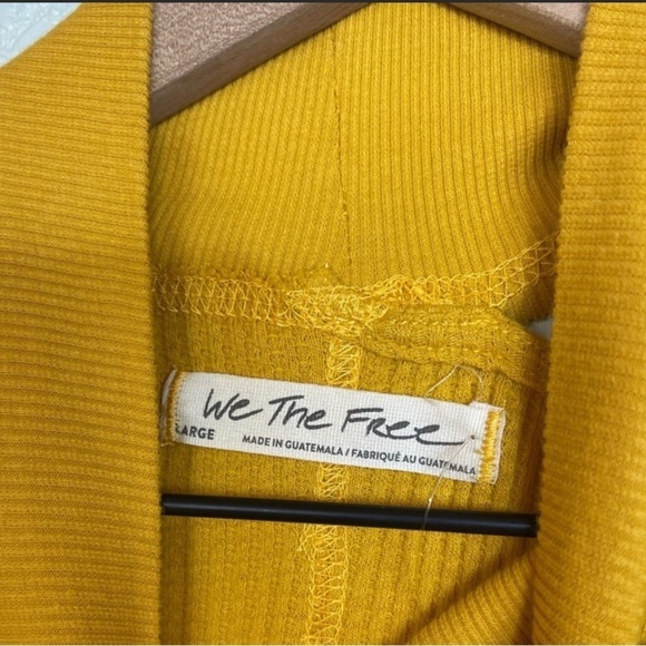 Free People Mustard Long Sleeve Top - Picture 9 of 10